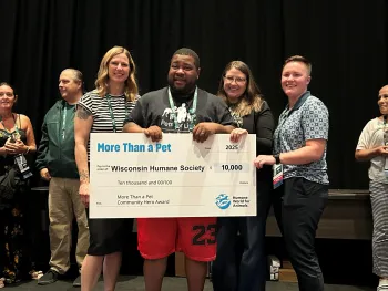 More than a pet 2025 check presentation